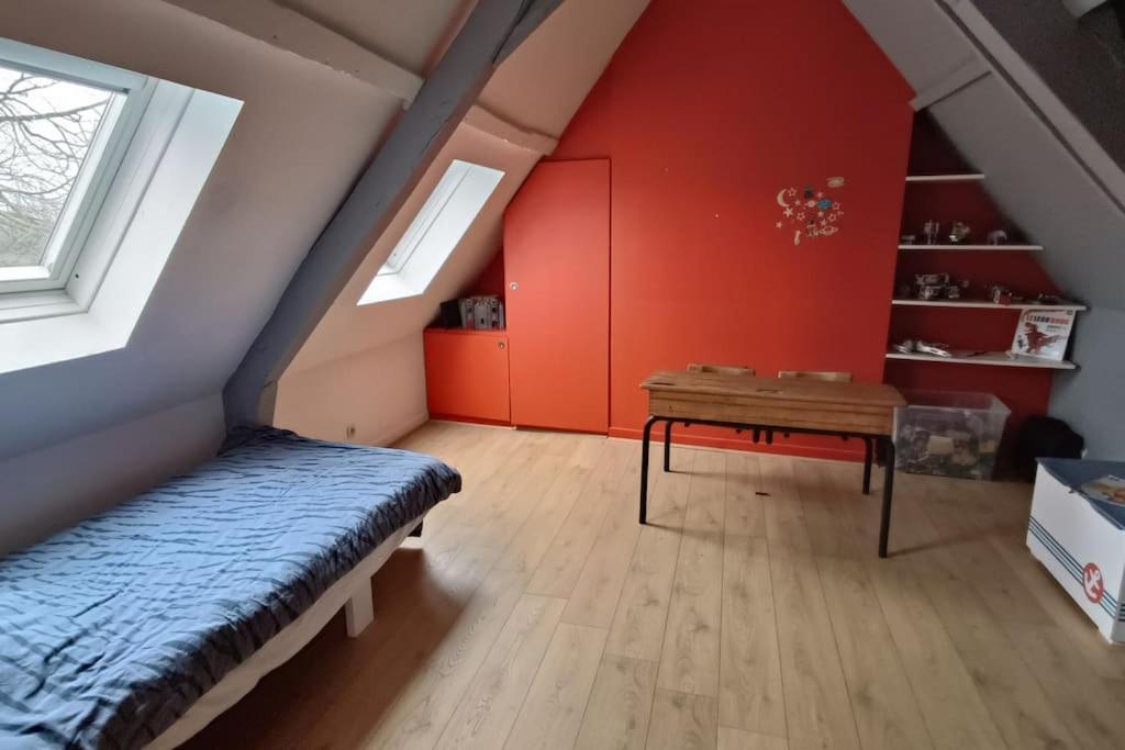 Sainghin-en-Mélantois Ferme De Caractere Avec Piscine Et Cheminee 빌라 외부 사진